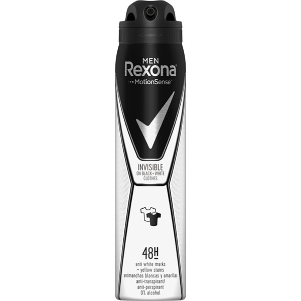 Rexona Men Invisible Black + White Anti-Perspirant 48h antyperspirant spray 250ml