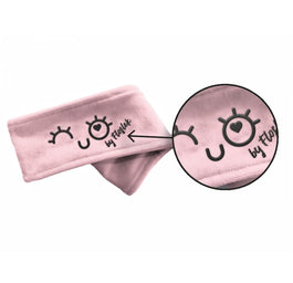 Floslek Żelove opaska na głowę welurowa Różowa