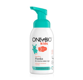 OnlyBio Kids łagodna pianka do mycia ciała i rąk od 3. roku życia 300ml