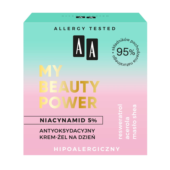 AA My Beauty Power Niacynamid 5% antyoksydacyjny krem-żel na dzień 50ml