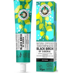 Bania Agafii Natural Toothpaste naturalna pasta do zębów Czarna Brzoza z Syberii 85g