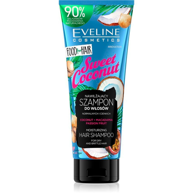 Eveline Cosmetics Food For Hair Sweet Coconut szampon do włosów normalnych i cienkich 250ml