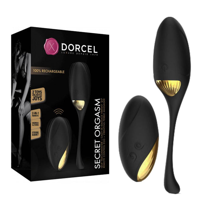 Marc Dorcel Secret Orgasm wibrujące jajeczko z pilotem Black & Gold