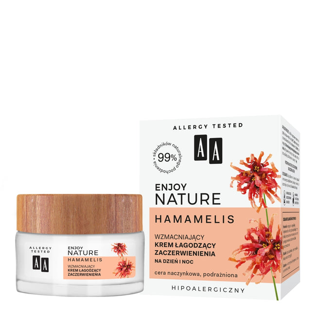 AA Enjoy Nature wzmacniający krem łagodzący zaczerwienienia na dzień/noc 50ml