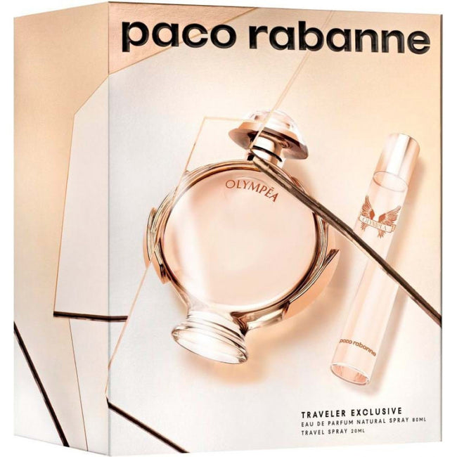 Paco Rabanne Olympea zestaw woda perfumowana spray 80ml + miniaturka wody perfumowanej 20ml