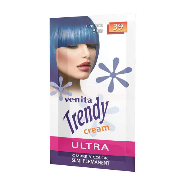 Venita Trendy Cream Ultra krem do koloryzacji włosów 39 Cosmic Blue 35ml