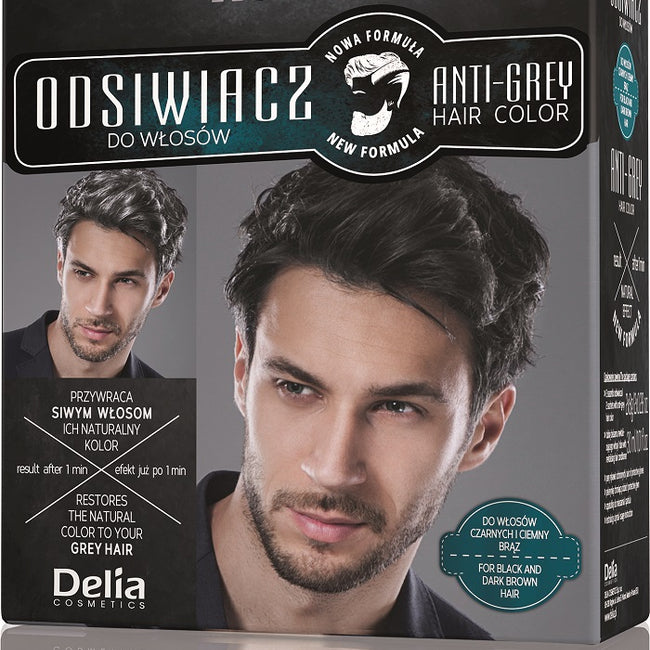 Cameleo Men Anti-Grey Hair Color odsiwiacz do włosów 01 Black