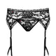 Obsessive Catia Garter Belt & Thong koronkowy pas do pończoch i stringi S/M