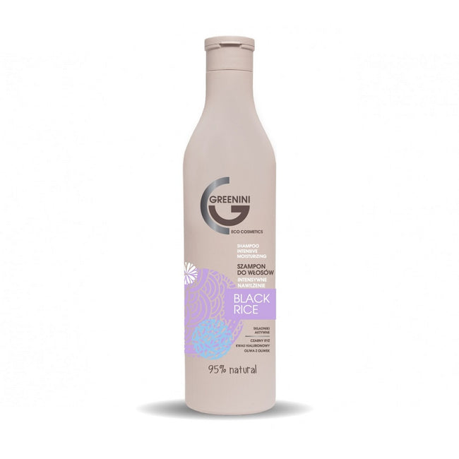 Greenini Black Rice Shampoo intensywnie nawilżający szampon do włosów Czarny Ryż 500ml