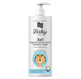 AA Baby Soft 3w1 łagodny żel do mycia włosków i ciała 500ml