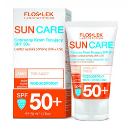Floslek Sun Care ochronny krem tonujący skóra sucha i wrażliwa SPF50+ 50ml
