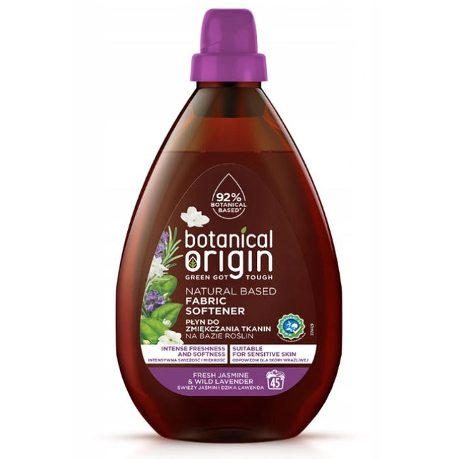 Botanical Origin Płyn do zmiękczania tkanin na bazie roślin Świeży Jaśmin i Dzika Lawenda 900ml