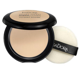 Isadora Velvet Touch Sheer Cover Compact Powder matujący puder prasowany 41 Neutral Ivory 7.5g