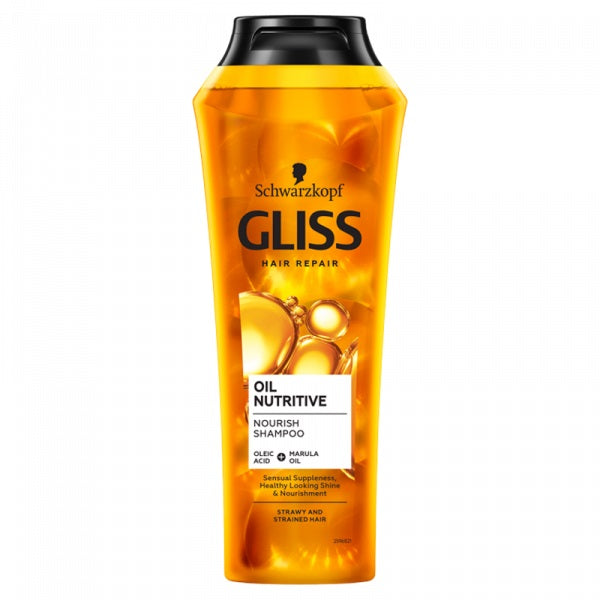 Gliss Kur Oil Nutritive Shampoo odżywczy szampon do włosów przesuszonych i nadwyrężonych 250ml