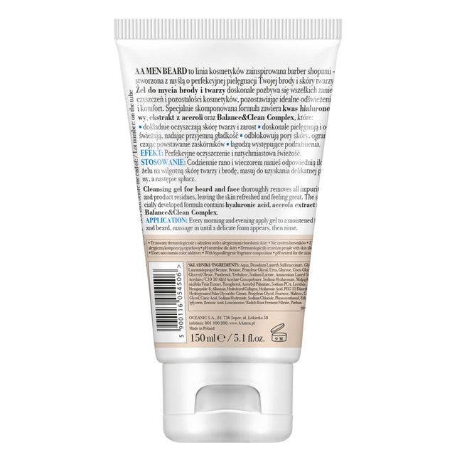 AA Men Beard żel do mycia brody i twarzy 150ml