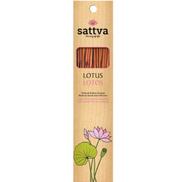 Sattva Natural Indian Incense naturalne indyjskie kadzidełko Lotos 15szt