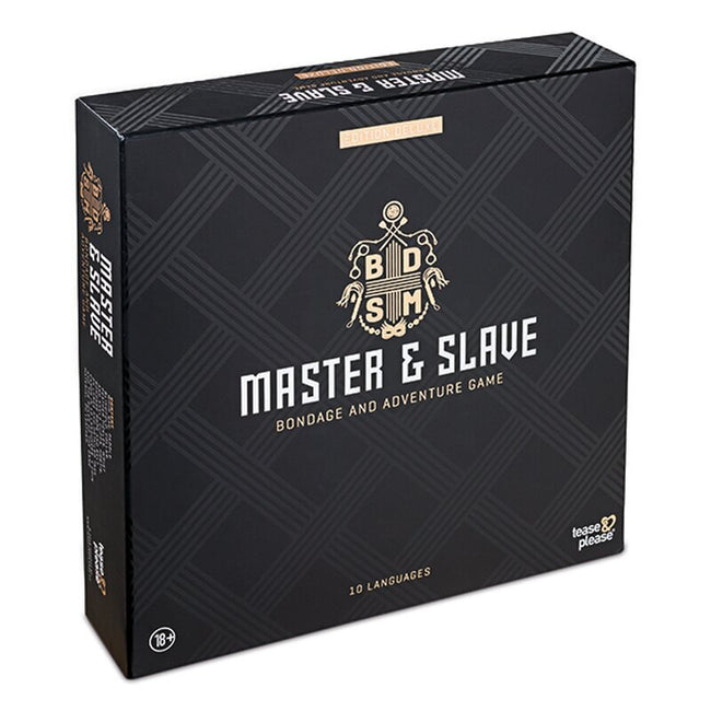 Tease & Please Master & Slave Edition Deluxe wielojęzyczna gra erotyczna z akcesoriami