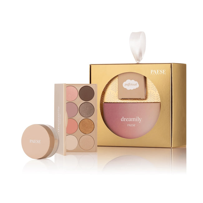 Paese Perfect Eye Set zestaw Dreamily paleta cieni do powiek 12g + Puff Cloud puder pod oczy 5.3g
