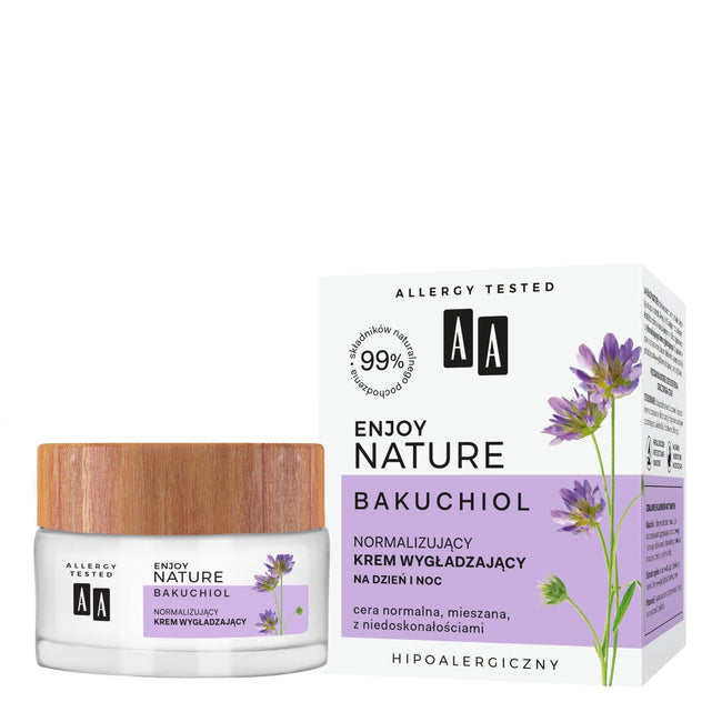 AA Enjoy Nature normalizujący krem wygładzający na dzień/noc 50ml