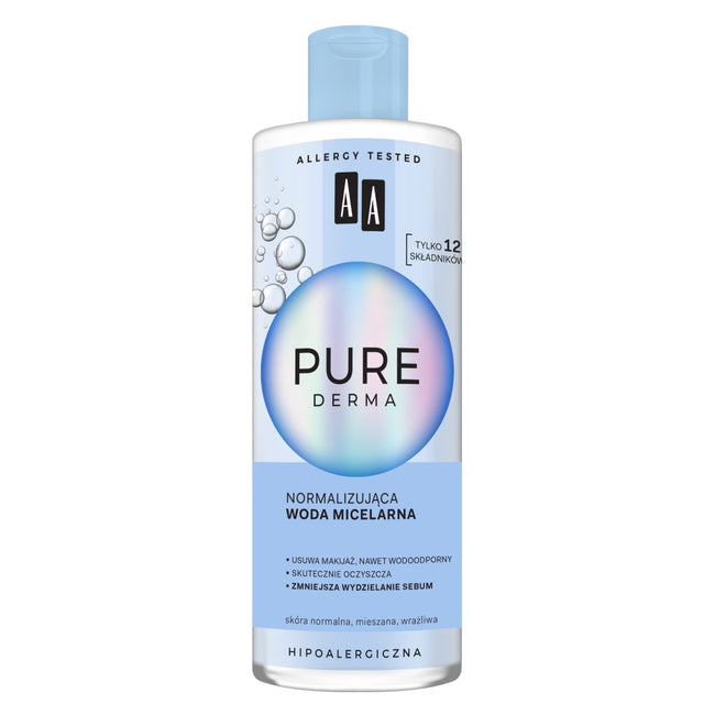 AA Pure Derma normalizująca woda micelarna 400ml