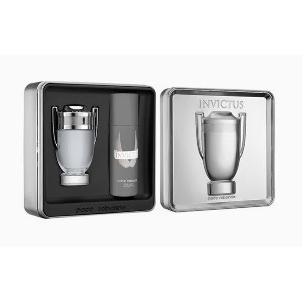 Paco Rabanne Invictus zestaw woda toaletowa spray 100ml + dezodorant spray 150ml