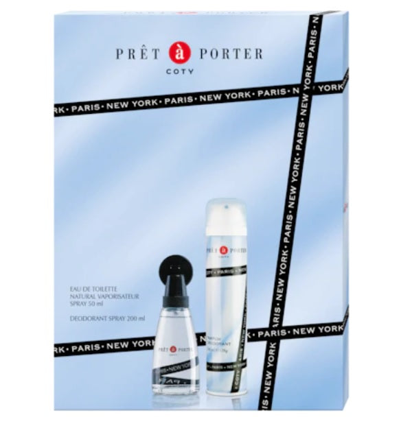 Coty Pret A Porter zestaw woda toaletowa spray 50ml + dezodorant spray 200ml