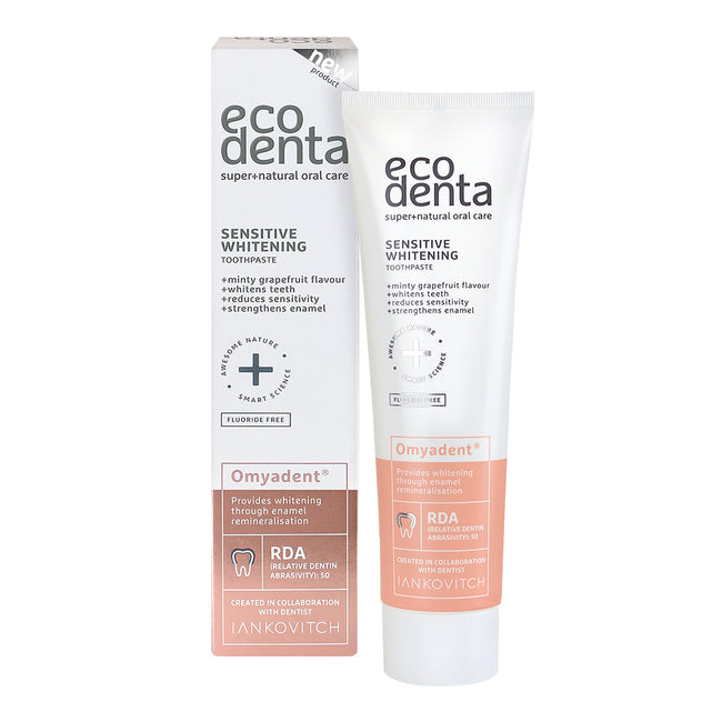 Ecodenta Sensitive Whitening Toothpaste wybielająca pasta do zębów wrażliwych bez fluoru 100ml