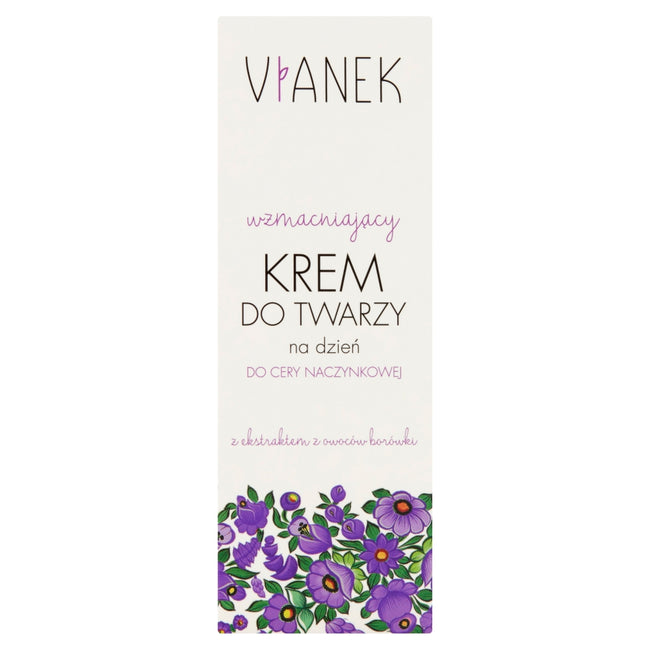 VIANEK Wzmacniający krem do twarzy na dzień do cery naczynkowej 50ml