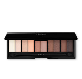 KIKO Milano Smart Eyeshadow Palette paleta 10 cieni do powiek z podwójnym aplikatorem 02 Warm Tones 7g