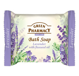 Green Pharmacy Bath Soap mydło w kostce Lawenda i Olej Lniany 100g