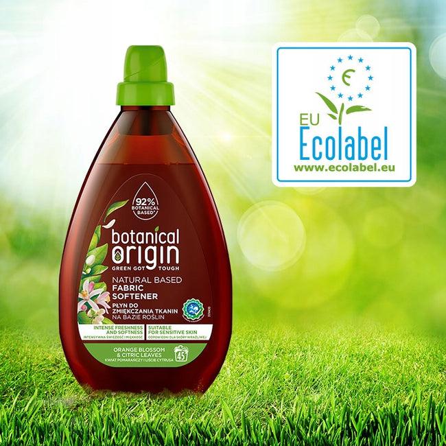 Botanical Origin Płyn do zmiękczania tkanin na bazie roślin Kwiat Pomarańczy i Liście Cytrusa 900ml