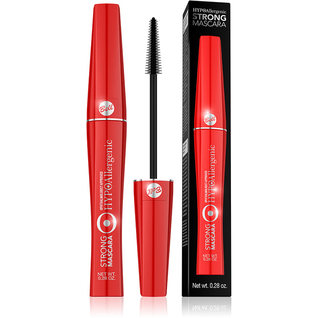 Bell HypoAllergenic Strong Mascara hypoalergiczny tusz intensywnie podkreślający rzęsy 01 Black 9g