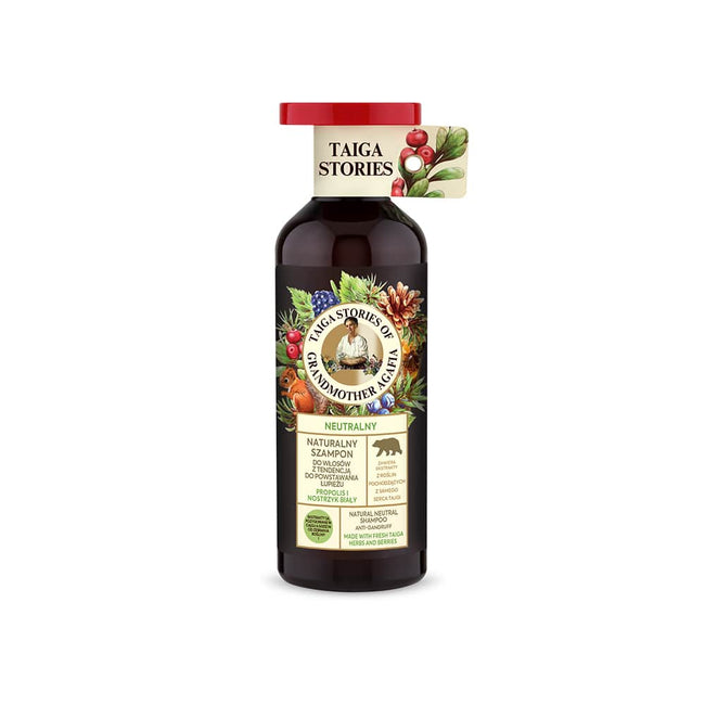 Bania Agafii Tajga Stories naturalny szampon do włosów przeciwłupieżowy z propolisem 500ml