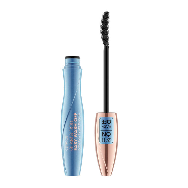 Catrice Glam & Doll Easy Wash Off Power Hold Volume Mascara łatwozmywalny tusz mocno pogrubiający rzęsy 010 Ultra Black 9ml