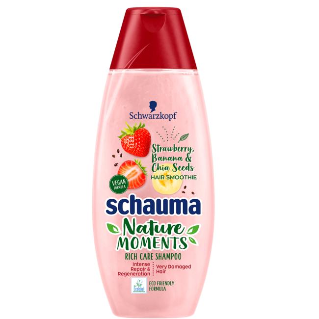 Schauma Nature Moments Hair Smoothie Shampoo intensywnie regenerujący szampon do włosów zniszczonych 400ml
