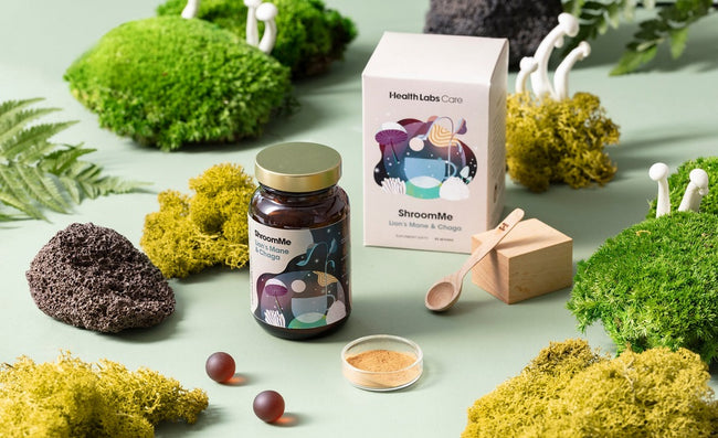 HealthLabs ShroomMe Lion's Mane & Chaga energia i poprawa koncentracji suplement diety 90 porcji