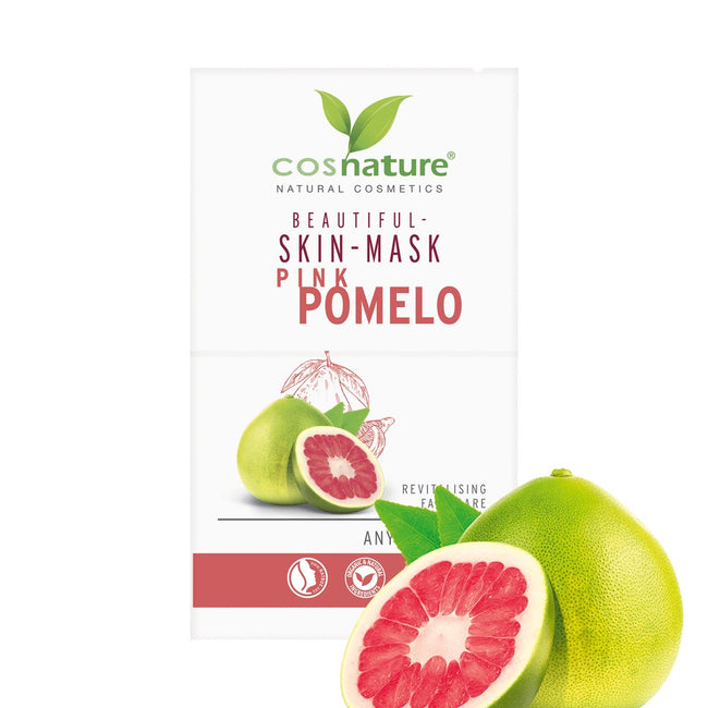 Cosnature Beautiful Skin-Mask naturalna upiększająca maska do twarzy z różowym pomelo 2x8ml