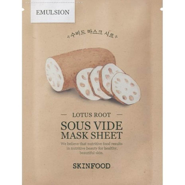 SKINFOOD Lotus Root Sous Vide Mask Sheet odżywcza maseczka w płachcie 20g