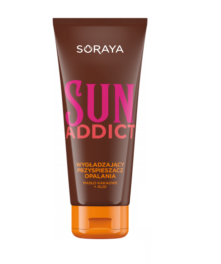 Soraya Sun Addict wygładzający przyspieszacz opalania z masłem kakaowym i algami 150ml