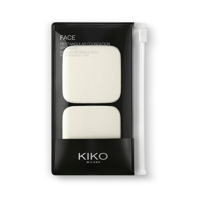 KIKO Milano Rectangular Foundation Sponges gąbeczka do nakładania podkładów w płynie oraz kremowych i pudrowych podkładów w kompakcie
