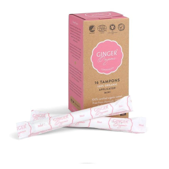 Ginger Organic Tampons tampony organiczne z aplikatorem Mini 16szt