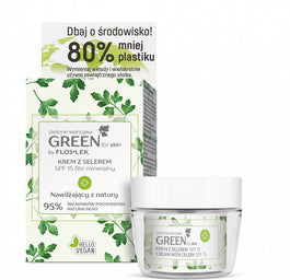 Floslek Green For Skin Zielone Warzywa krem z selerem na dzień SPF15 filtr mineralny 50ml