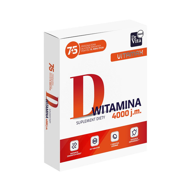 Dr Vita Vitamax Witamina D 4.000 j.m suplement diety 60 tabletek