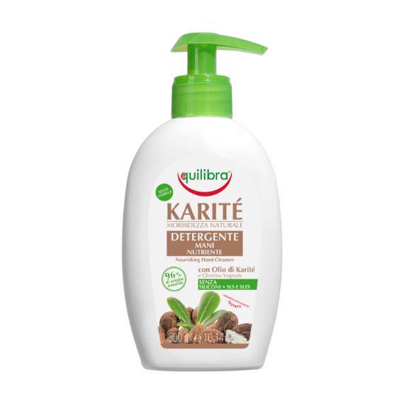 Equilibra Karite Detergente Mani żel oczyszczający do twarzy i rąk z masłem Shea 300ml