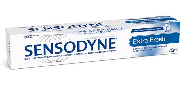 Sensodyne Extra Fresh Toothpaste pasta do zębów wrażliwych z fluorkiem 75ml