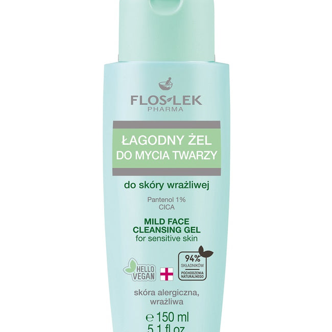 Floslek Łagodny żel do mycia twarzy do skóry wrażliwej 150ml