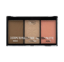 Wibo 3 Steps To Perfect Face Contouring Palette paleta do konturowania twarzy 10g