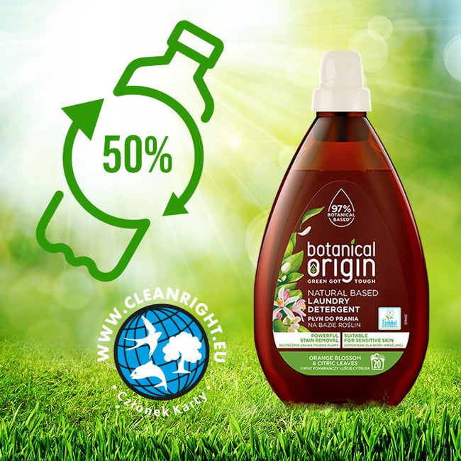 Botanical Origin Płyn do prania na bazie roślin Kwiat Pomarańczy i Liście Cytrusa 900ml