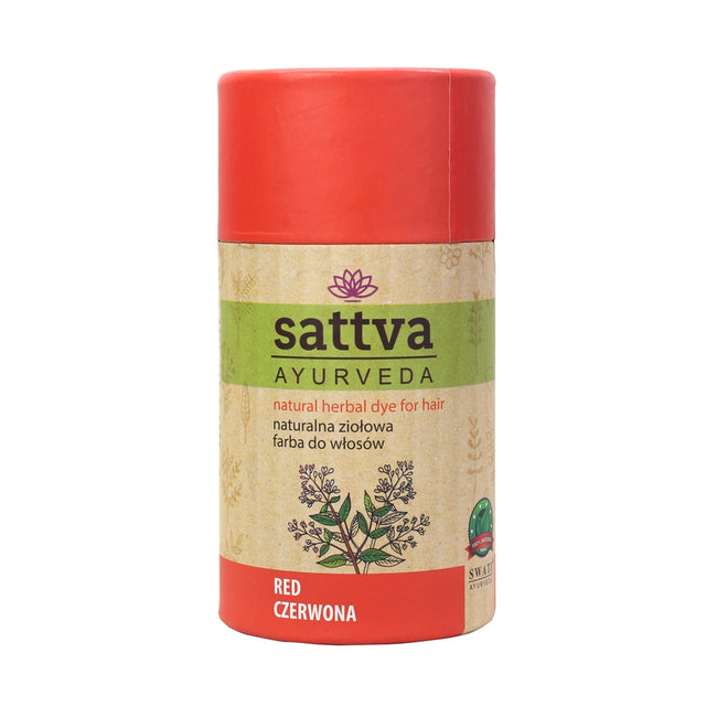 Sattva Natural Herbal Dye for Hair naturalna ziołowa farba do włosów Pure Red 150g