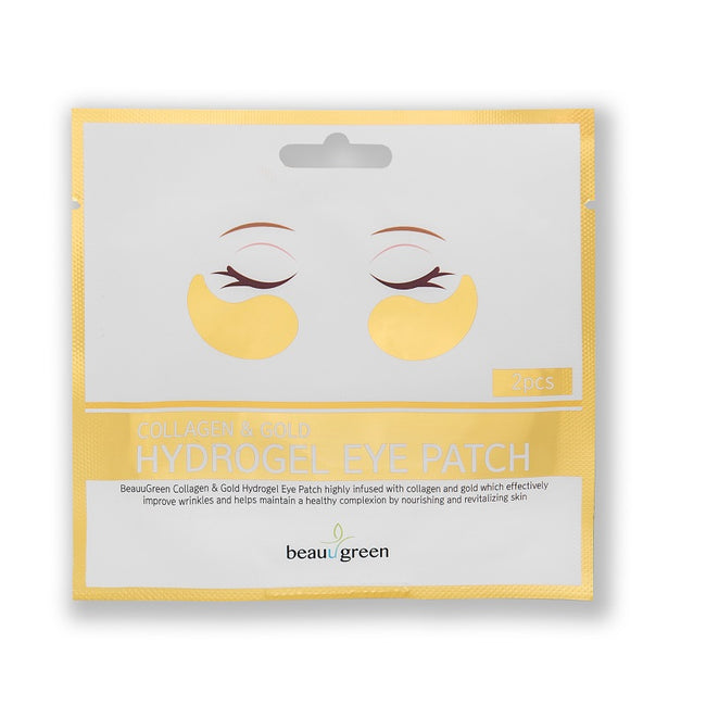 BeauuGreen Collagen & Gold Hydrogel Eye Patch hydrożelowe płatki pod oczy z kolagenem i złotem 2szt.